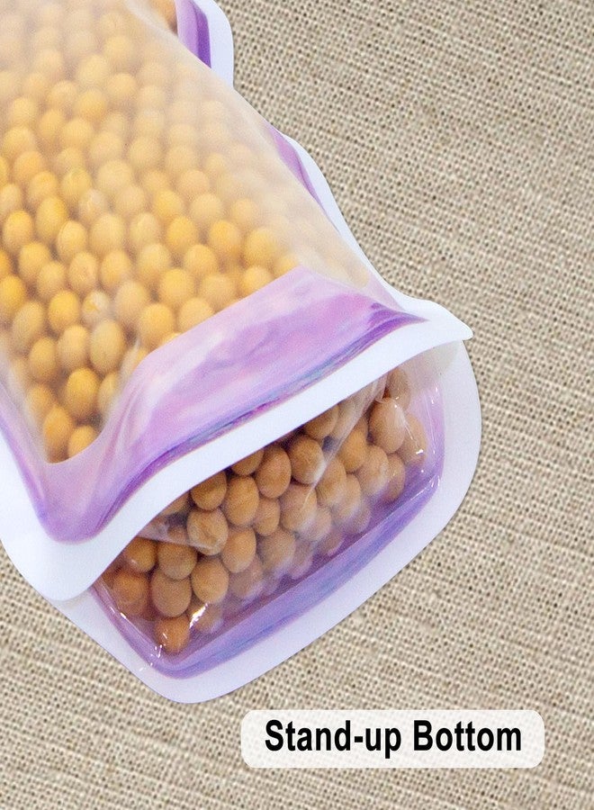 BEIDYLL Mason Jar Bags, 40Pcs Reusable Airtight Seal Food Storage Bags ziplock Seal, Leak-Proof Saver Bag for Kitchen, Travel, Camping & Picnics(13 OZ) - Image 5